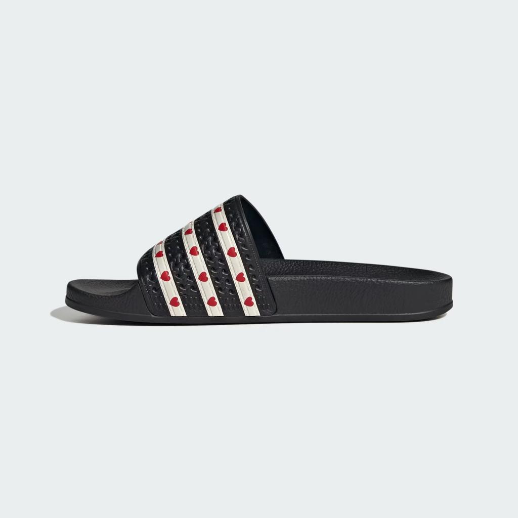 KH9952 Adidas Adilette Slides Core Black Wonder White Better Scarlet (Women's)