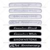 Land Cruiser 60th Anniversary Metal Emblem Executive White Car Badge