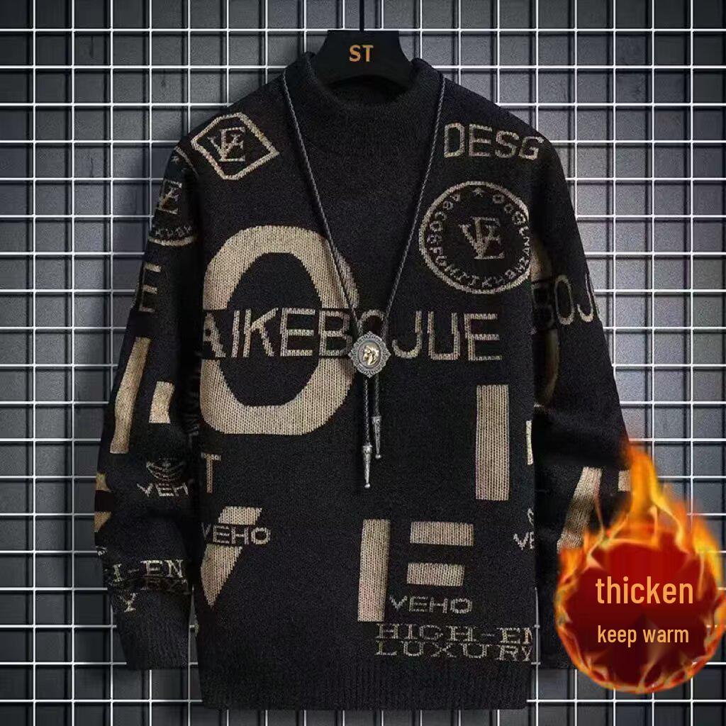 Men s Autumn/Winter Casual Crew Neck Knitwear M
