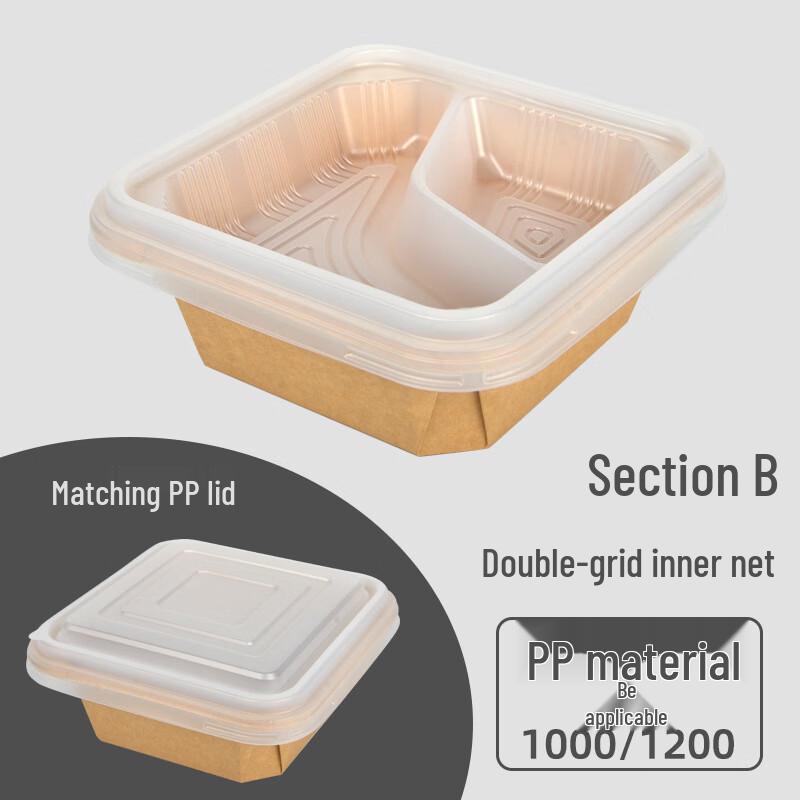 Handun Disposable Microwaveable Meal Prep Boxes