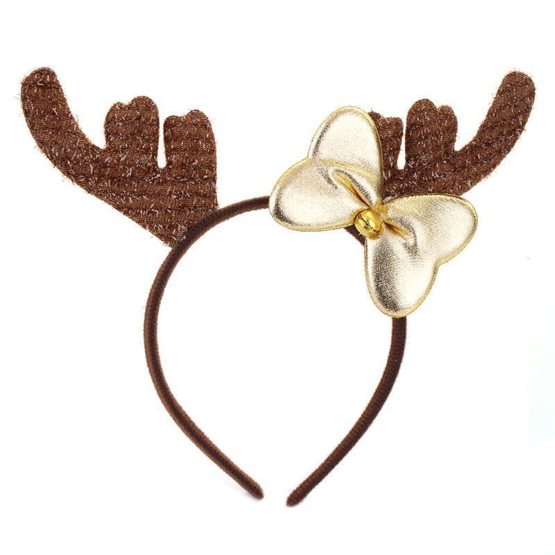 Cute Plush Antler Headband For Christmas Dress-up Wholesale Cosplay Props For Women Plush Handmade Colors 1 2 3 4 5)
