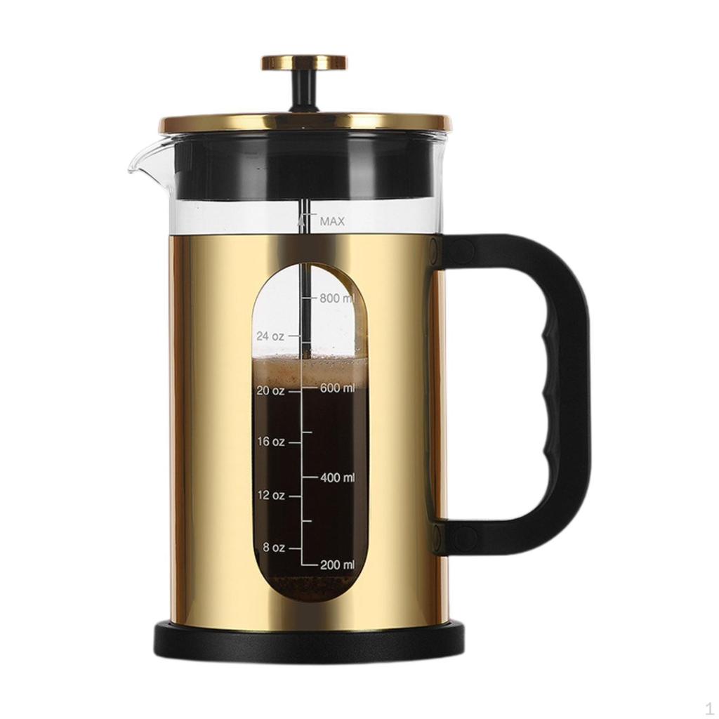 1000ml French Maker for Coffee, Kitchen, Camping, Home Or Office