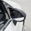 For Fiat Punto 500 2009 2010 2011-2018 ABS Car Rearview Side Mirror Cover Wing Cap Exterior Door Trim Adhesive Sticker Parts