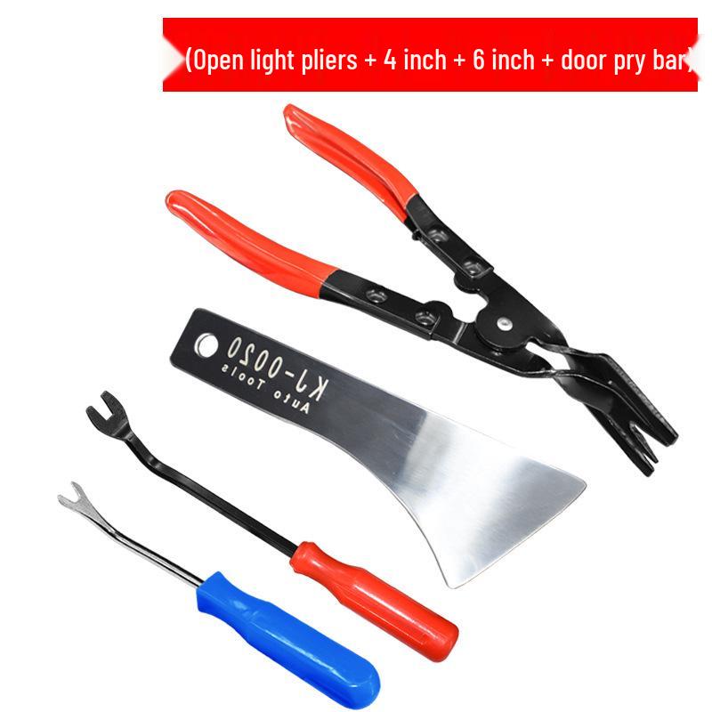 Nerezová sada páčidel a nástrojů pro demontáž čalounění interiéru automobilu