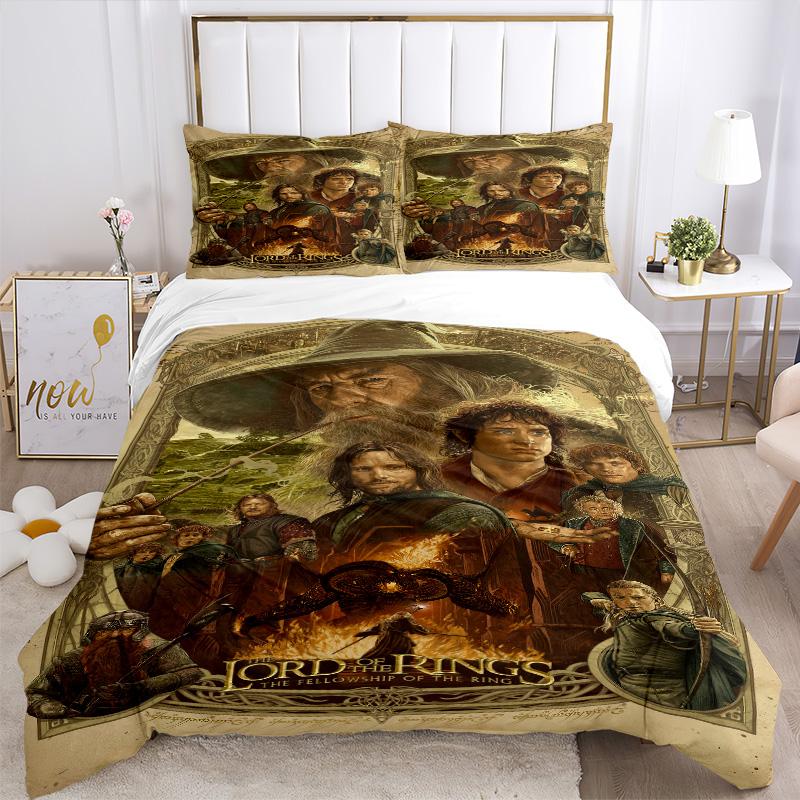 Journey Through Middleearth Print 3Pcs Bedding Setduvet Cover With 2 Bedropillowcase Home Birthday Gift