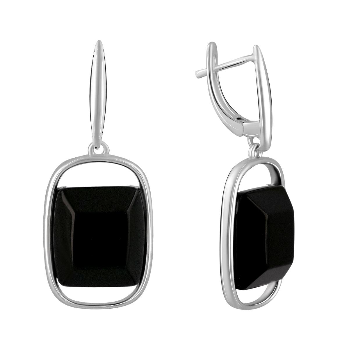 

Срібні сережки з натуральним оніксом 23.175ct (2125945) чорний