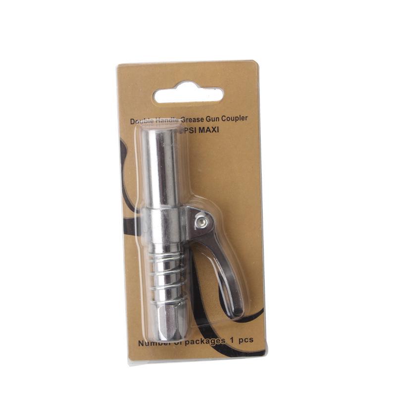 High-Pressure Universal Grease Gun Nozzle with Locking Pliers and Oil-Proof Design