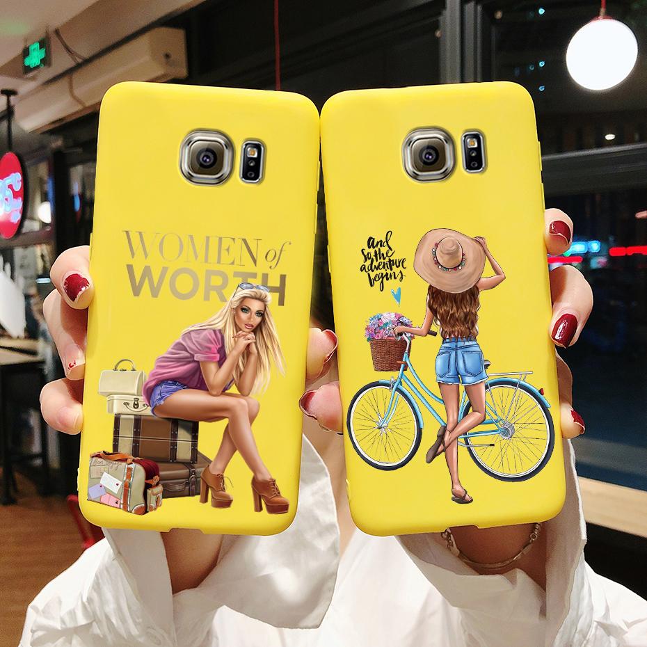 For Samsung Galaxy S7 egde case Cover for Samsung Galaxy S6 edge Case for Samsung S7 S6 G920F SM-G925F Cover Cute Silicon Fundas