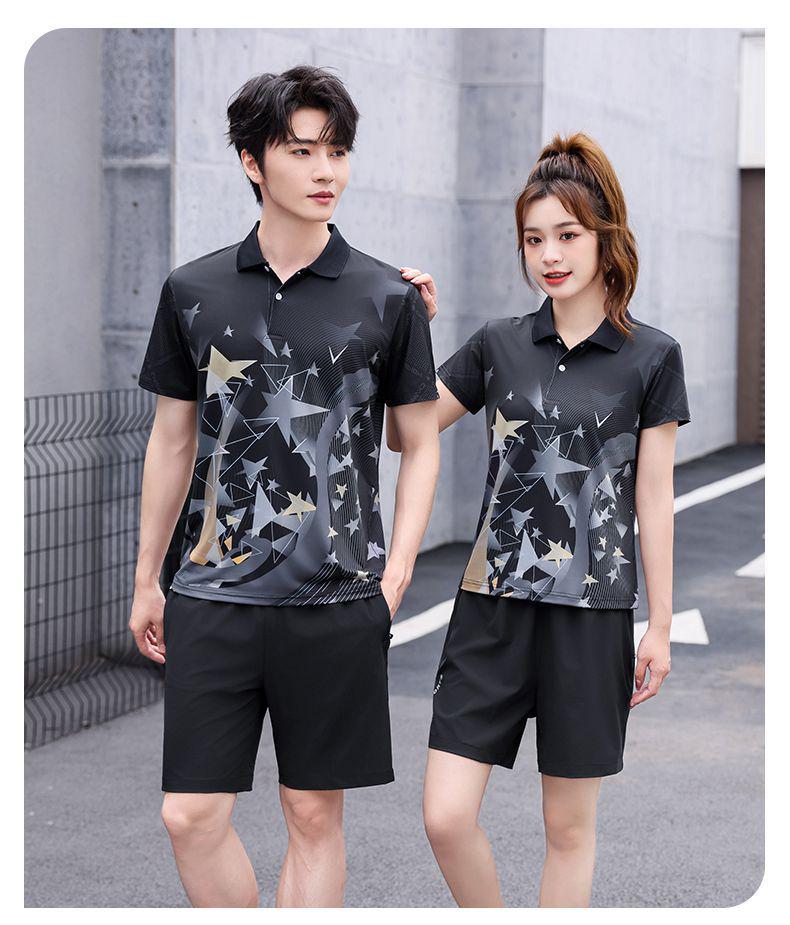 Quick-Dry Breathable Table Tennis Team Uniform – Short Sleeve for Men, Women & Children 4XL