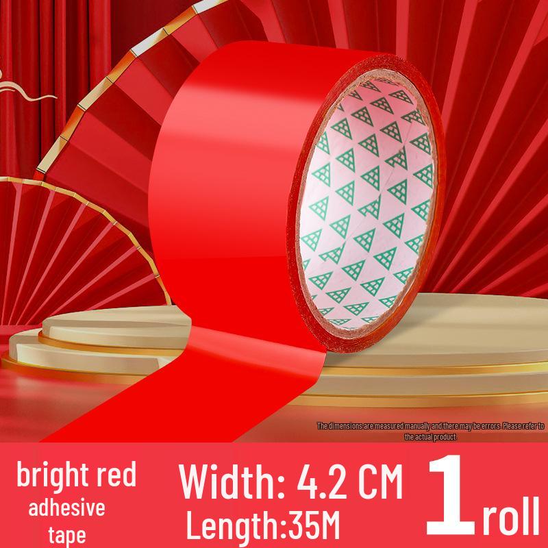 

Double Happiness Wedding Theme Red Adhesive Tape for Festive Decoration and Sealing