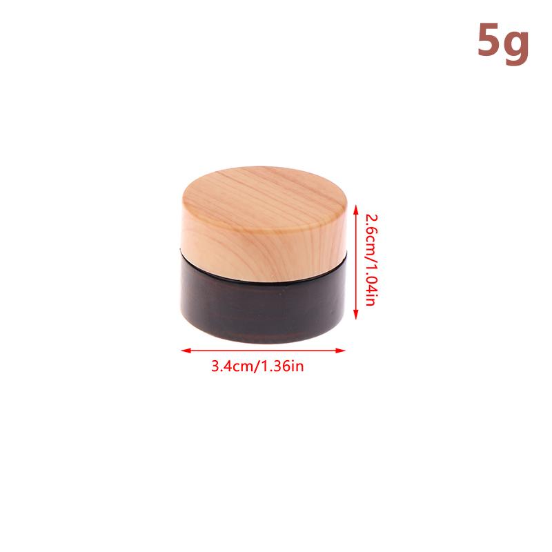 5/10/15/20/30/50/60/100g Dunkelbraune Creme Flasche Glas Separate Flasche Gesichtscreme Augencreme Dose Reise Leerer Kosmetikbehälter