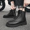 Winter Leather Men Ankle Boots Outdoor Warm Man Casual Shoes Lightweight Designer Work Boots Fashion Classic Handmade Boots