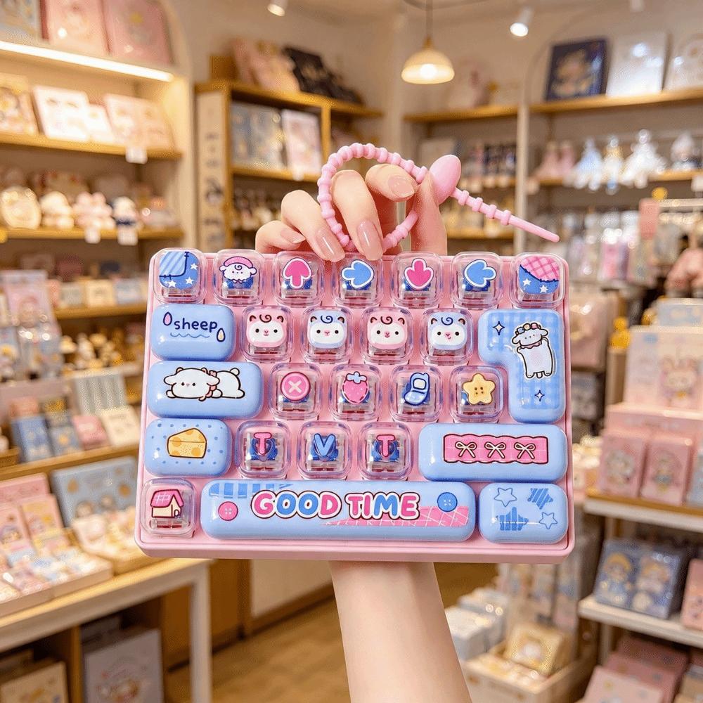 Squeeze Type Decompression Button Toy 26-Key Design Bag Hanging Ornament Bag Decoration