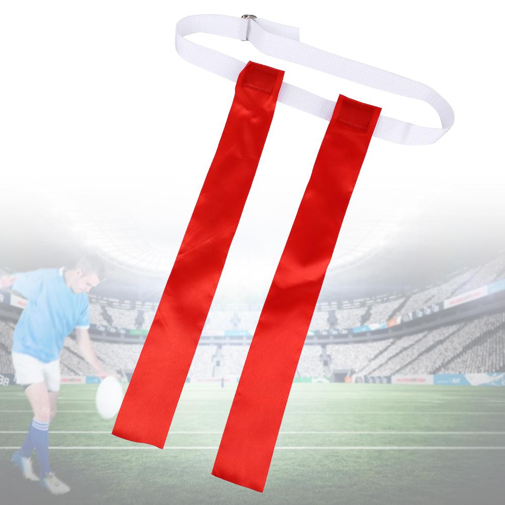 American Teenagers Race Sport Game Waist Tear Sonic Boom Belt Football Replacement Flag(Red)