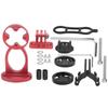 Bike Computer Stem Extension Bracket Aluminium Alloy with Flashlight Clip Bracket AdapterRed