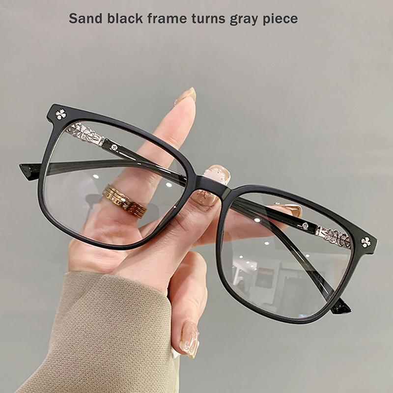 Stylish Ladies Photochromic Sun Glasses Anti-Glare Lightweight Eyeglasses Daily Outdoor Use