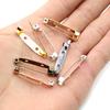 50pcs 15 20 25 30 35mm 40mm 7 Color Brooch Clip Base Pins Safety Pins Brooch Settings Blank Base For DIY Jewelry Making Supplies