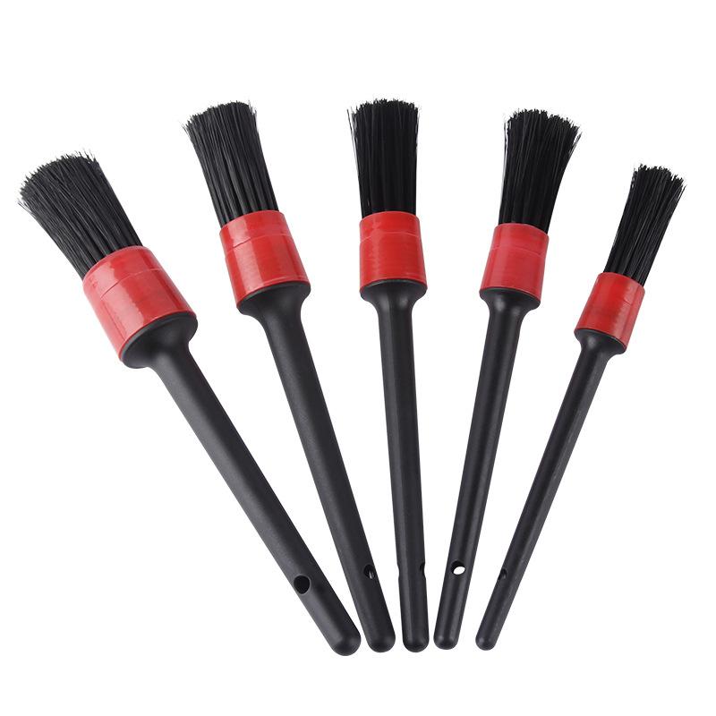 5-teiliges Auto-Reinigungsbürsten-Set, Auto-Innenreinigungsbürste, Autopflegebürsten-Set, Reinigungsbürsten-Set, Auto-Reinigungsbürsten-Set zum Reinigen von Rädern, Motoren