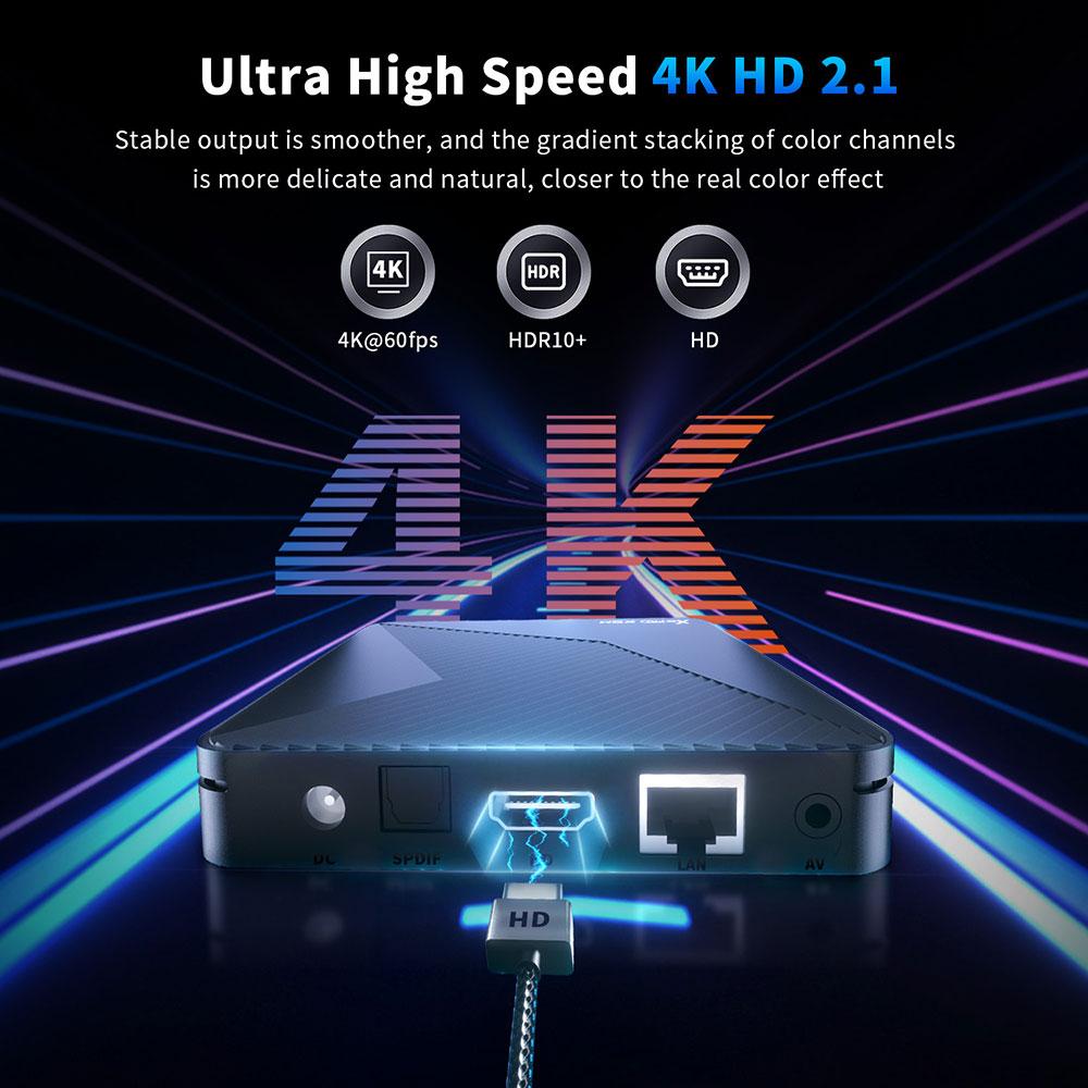 X88 Pro X5M TV Box Android14 Amlogic S905X5M Podpora 4K HDR Duální WiFi BT5.0 Set Top Box