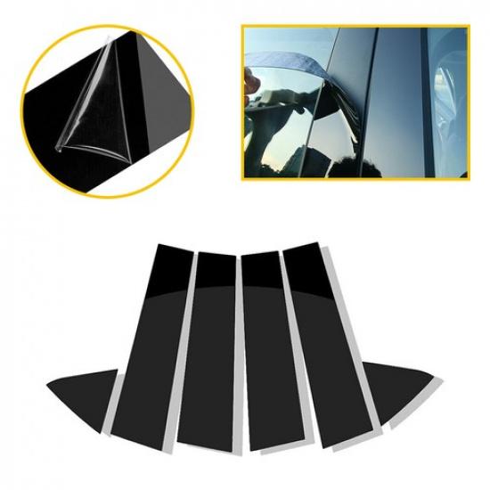 US Dodge Glossy For Charger 2006-2010 Pillar Posts Black Door Window Cover Trim