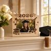 Graduation Memorial Wooden Photo Frame Class of 2026 Solid Wood