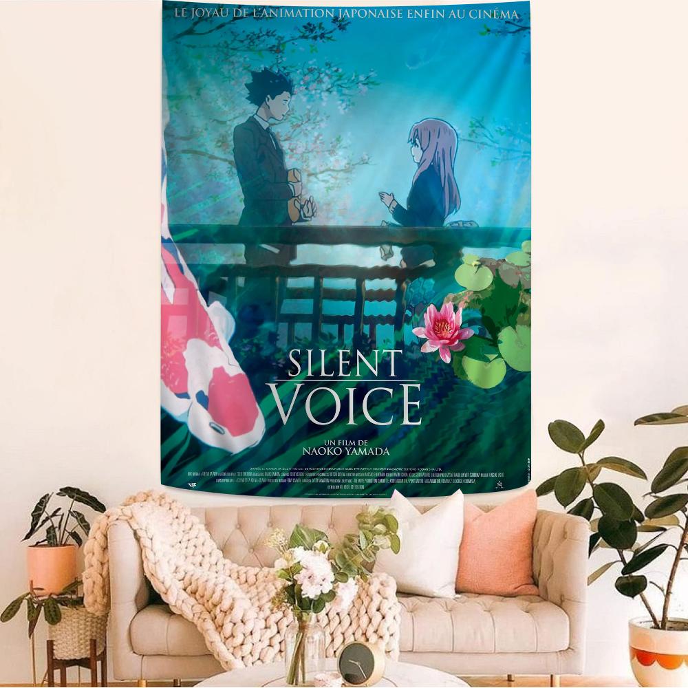 A Silent Voice Cartoon Tapestry Wall Hanging Decoration Household Home Decor