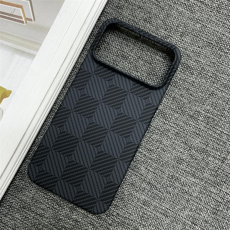 Custodia Lussuosa Business in PC con Texture Fibra di Carbonio, Effetto Pelle Nuda, per Honor 600 Pro, Cover Protettiva Ultra-Sottile Anti-urto