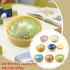 Cute Simulation Dumpling Squishy Toy Colorful Glitter Soft Squeeze Slow Rising Anti Stress Fidget Relief Toy for Kids Adults