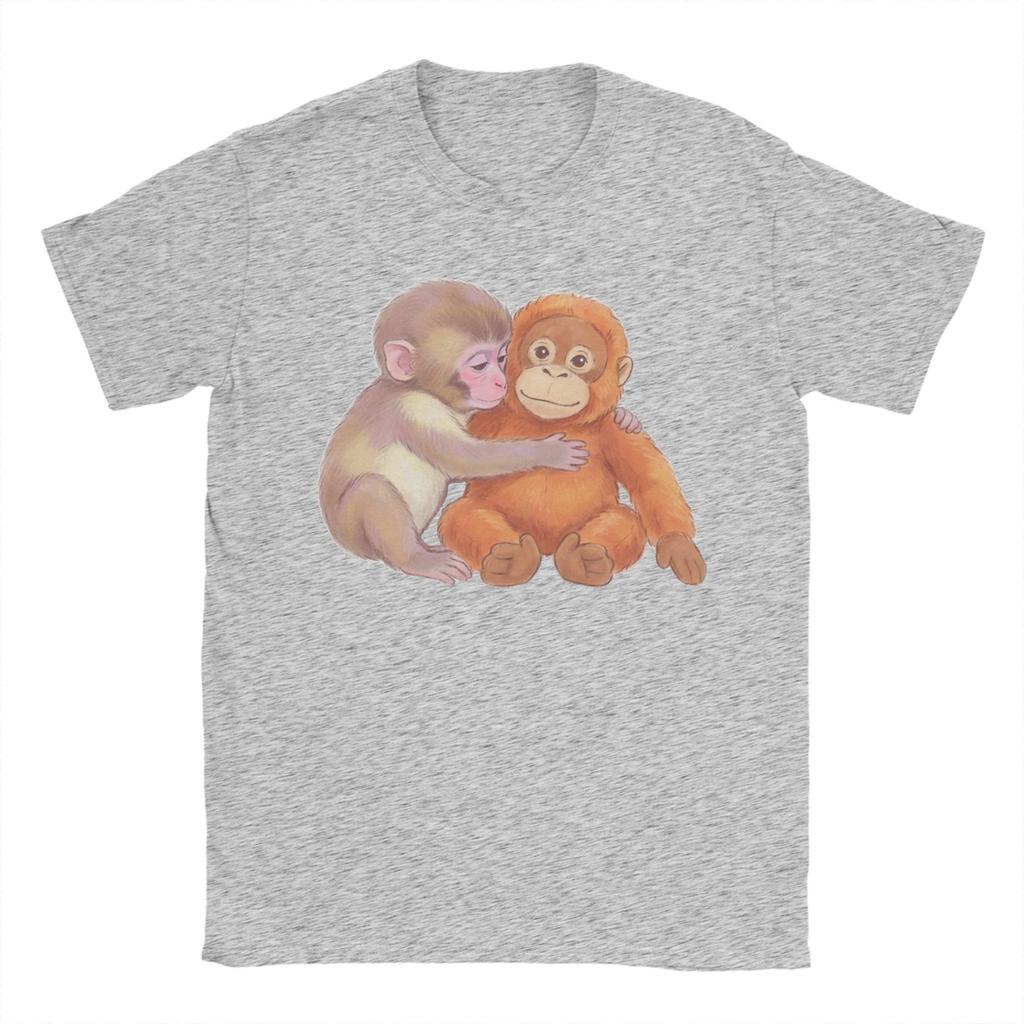 Punch Monkey Abandoned Baby Monkey for Unisex Women T Shirt Creative Tee Shirt Short Sleeve TShirts Cotton XL XL XL Tops