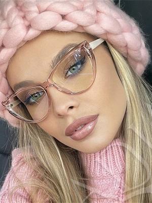 Nowa Retro Oprawka Okularów Koci Oczko Damska Markowa Vintage Trend Okulary Anty-Niebieskie Przezroczysta Oprawka Okulary do Krótkowzroczności