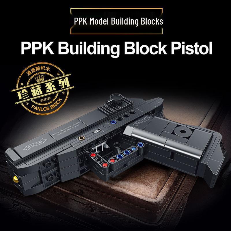Desert Eagle Pistol Building Block Toy Set for Kids