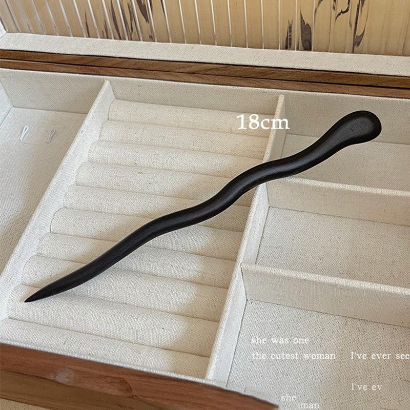 Fermacapelli Serpente Lin Spirit 2025: Nuovo Accessorio per Capelli Legno di Sandalo per Acconciature Raccolte in Stile Antico