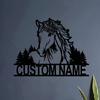 Unique Personalized Retro Metal Horse Wall Art Hanging Home Decor Sculpture