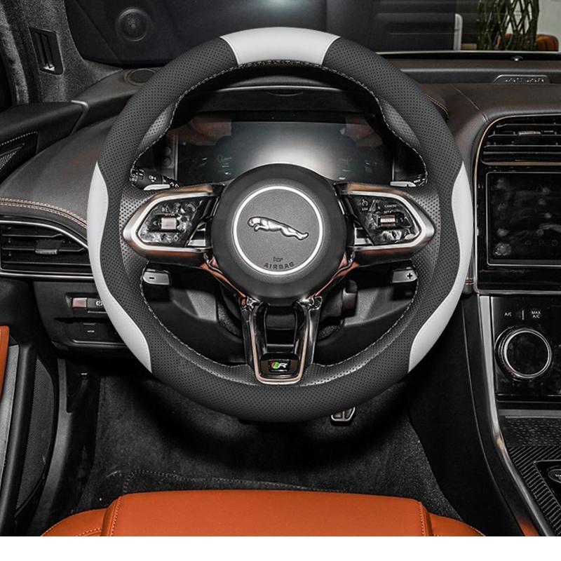 Jaguar Steering Wheel Cover: Fits XEL, XFL, E-PACE, F-PACE, & F-TYPE