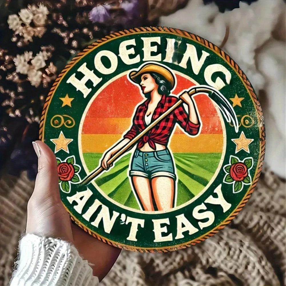 

Ironic Tin Sign Vintage Wall Art Humorous Farmhouse Decor Durable Indoor Metal Plaque 20x20 різнокольоровий