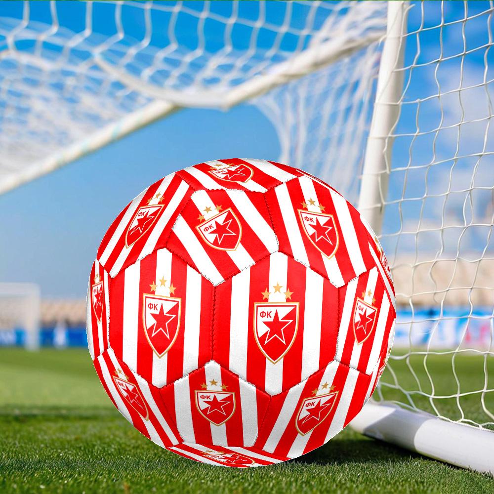 Crvena Zvezda Size 5 Soccer Ball, Suitable for Training and Matches, High-Elasticity, Wear-Resistant Material Gift for Fan