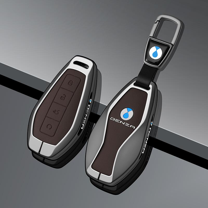 Denza Z9Gt Z9 Gt Dm Pro Max Ev Ultra  Key Fob Car Remote Key Cover Housing Zinc Alloy Leather Car Key Case Accessories