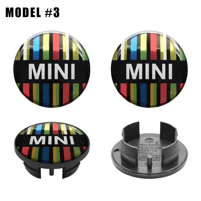4Pc 54mm 52mm Car Wheel Center Cap Hub Covers Badge Stickers For Mini Cooper One JCW F54 F56 F60 R55 R56 R58 R60 R61 Accessories