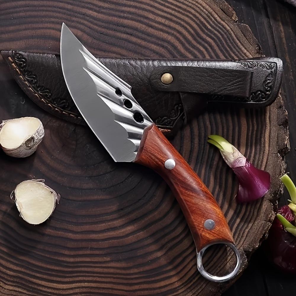1pc Utility Knives Premium Kitchen Boning Knife Sharp Fixed Blade With Protective Sheath Ideal For Family Meal Prep Camping, And Outdoor Adventures