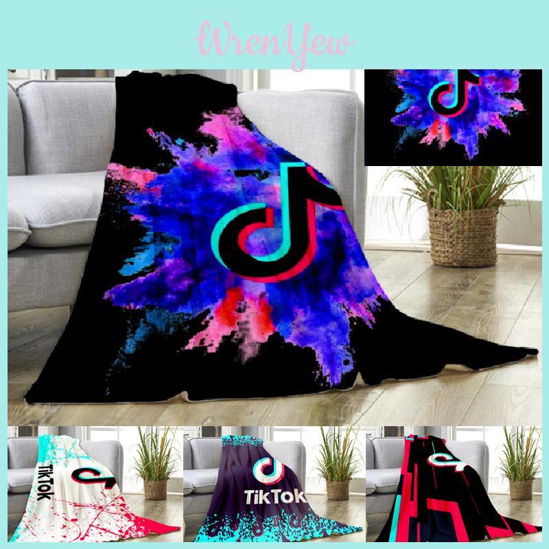 Cozy Tik Tok Flannel Blanket With 3d Print Design Perfect For Comfortable Sleep