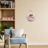 2D Flat, 1pc Easter Sign White Lily Flowers and Cross Wooden Ornaments 7.87x7.87inch Round Wall Art Decor Plaque Easter Decoration Perfect for Front