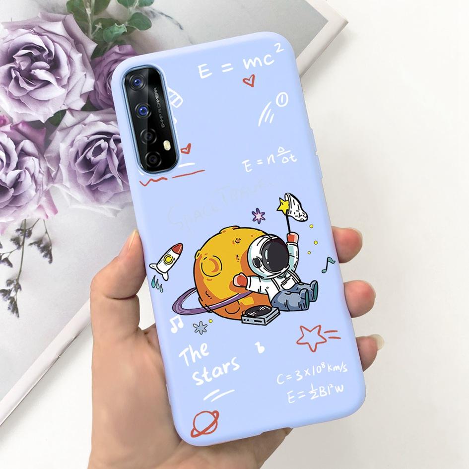 For Realme 7 Case Realme 7 5G Cover Lovely Astronaut Dinosaur Soft Silicone Funda For Realme 7 Pro RMX2170 Realme7 Protect Cover