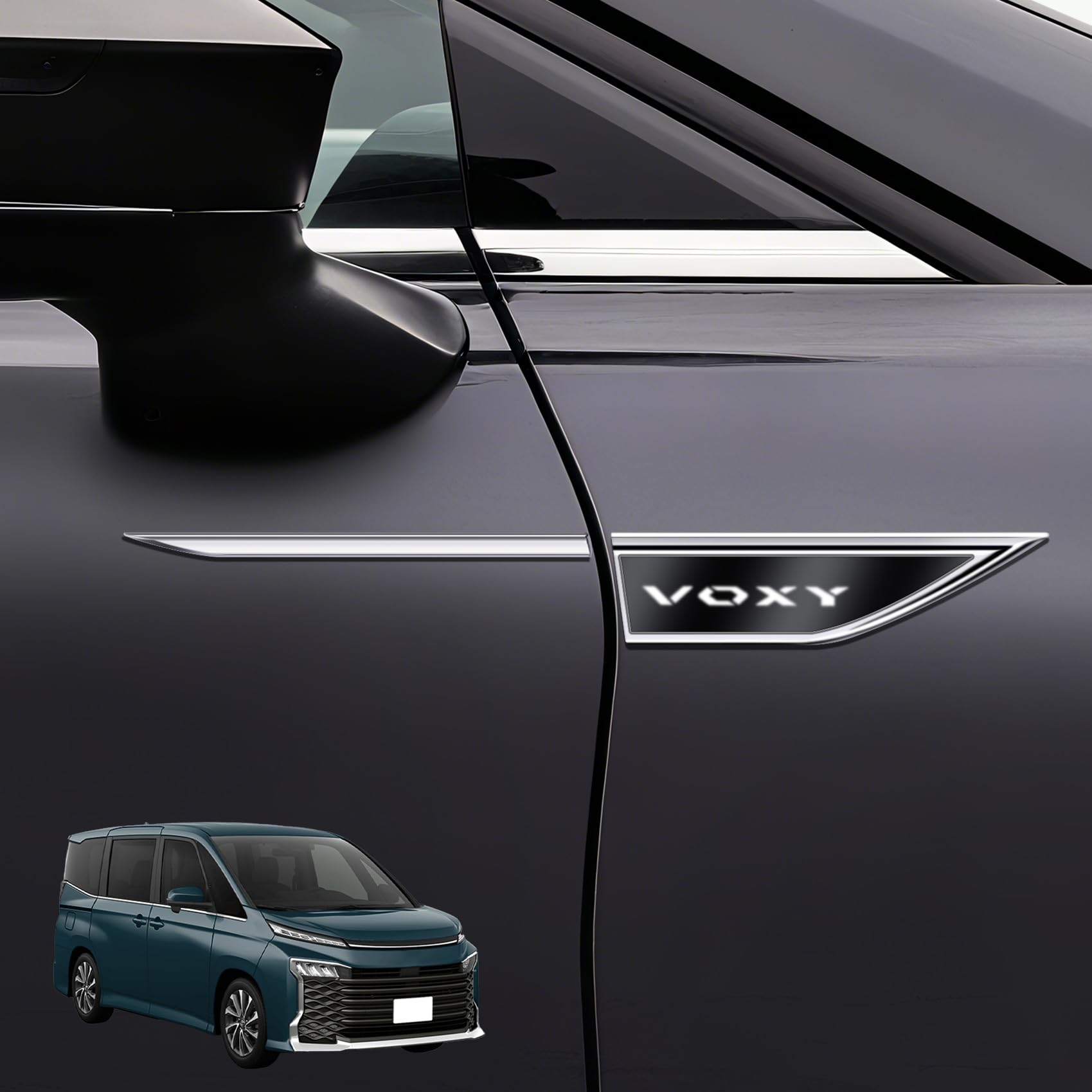 

SUV VNE Side Body Sticker Fender Emblem Metal Emblem Type Metal Side Fender Mark (VOXY)