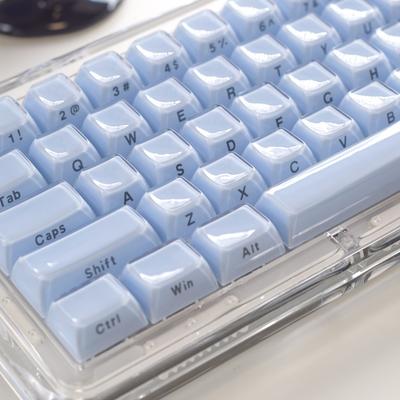 Side-Etched Jelly Crystal Keycaps, 113 Keys, Two-Tone Injection Molded DIY Mechanical Keyboard, OEM Translucent Keycaps