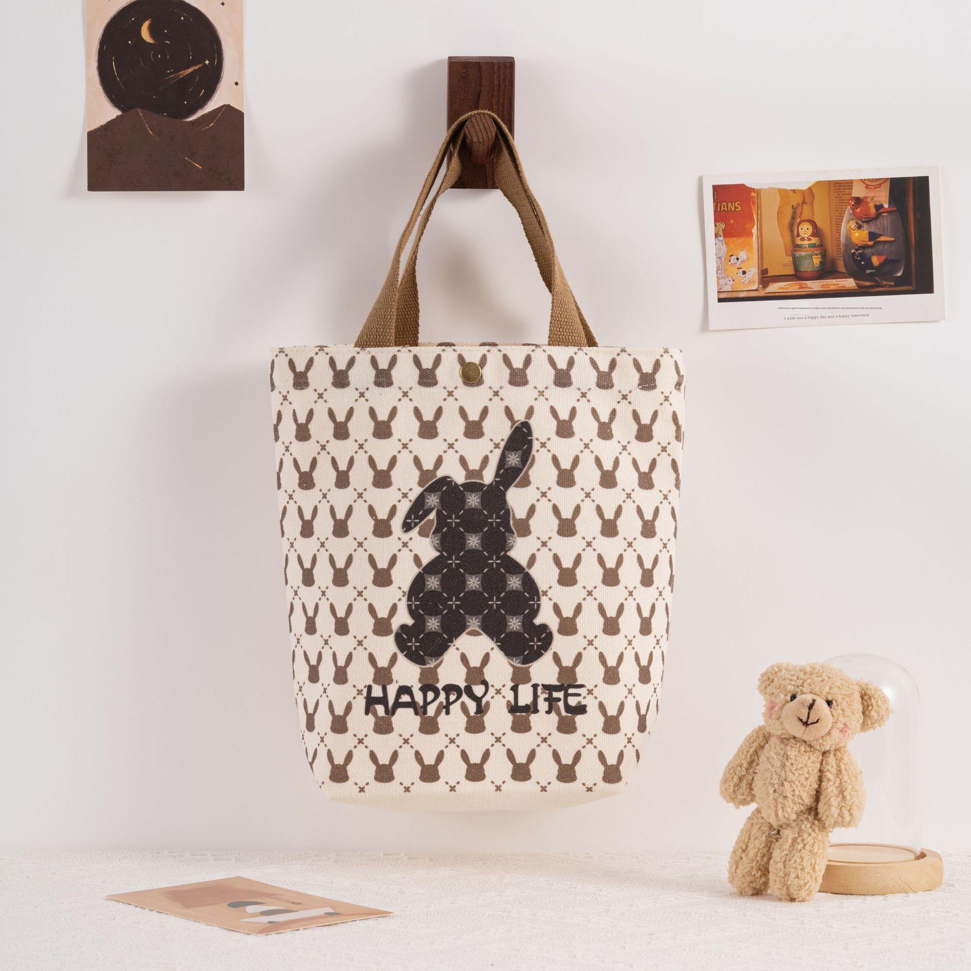 

Роскошная холщовая сумка с рисунком из мультфильма - большая вместимость, подарок на день рождения для младенцев и детей