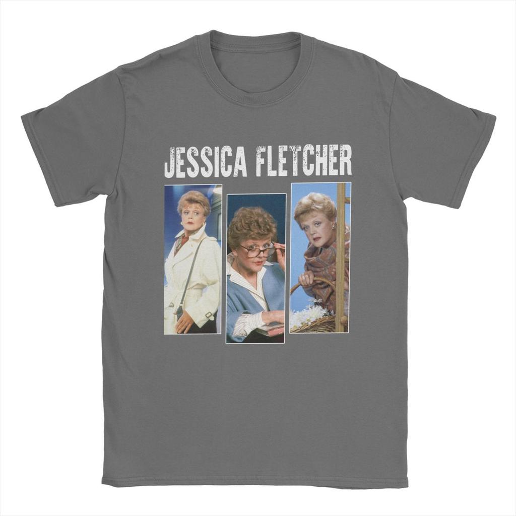 Three Faces Murder She Wrote Fletcher T Shirt for Men 100% Cotton Funny T-Shirt Crewneck Tees Short Sleeve Clothes Birthday Gift