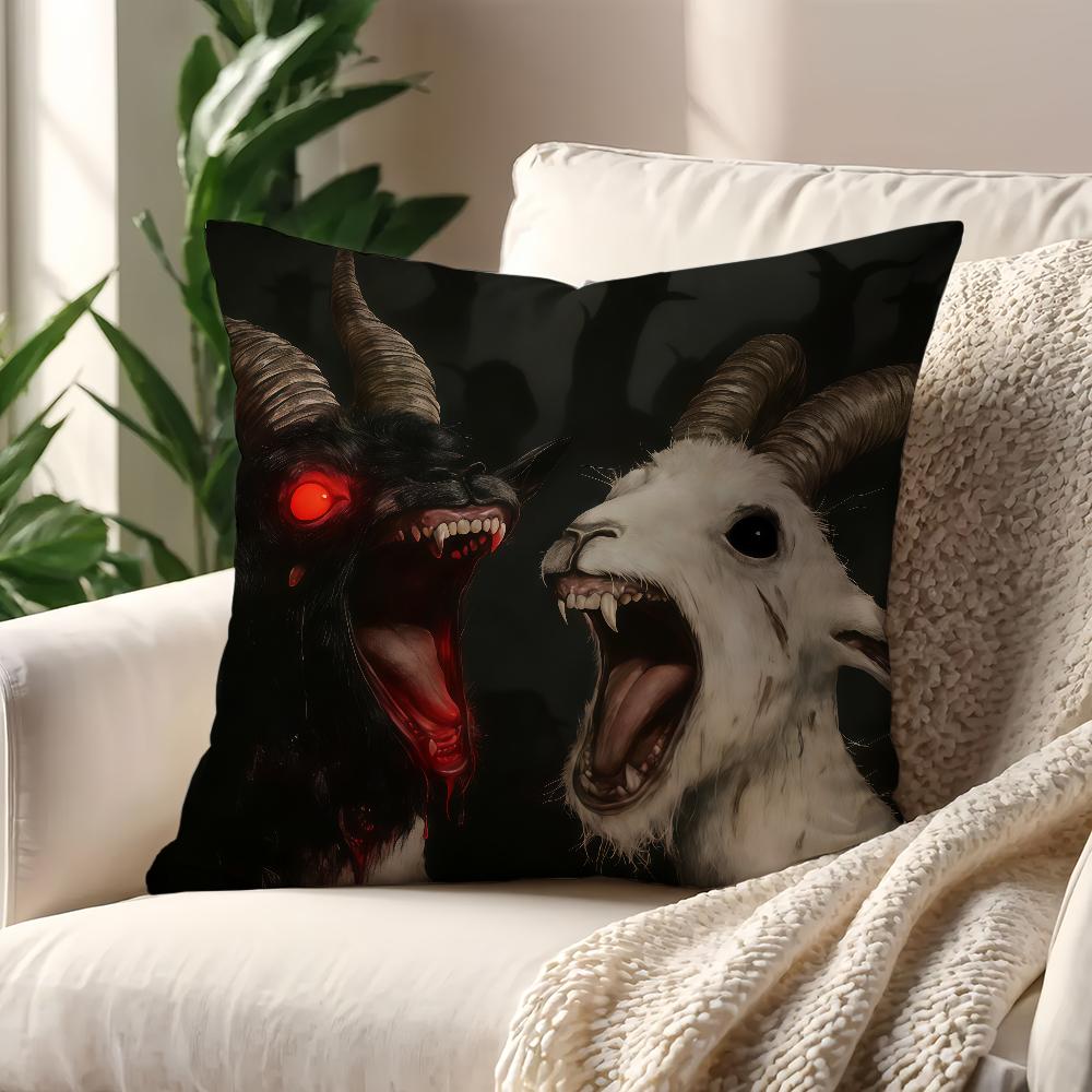 Capa de Almofada Ovelha Boêmia Thriller Decoração Quarto Loja Carro Melhor Escritório em Casa Almofada de Café Sofá Impressão Simplicidade Nórdica