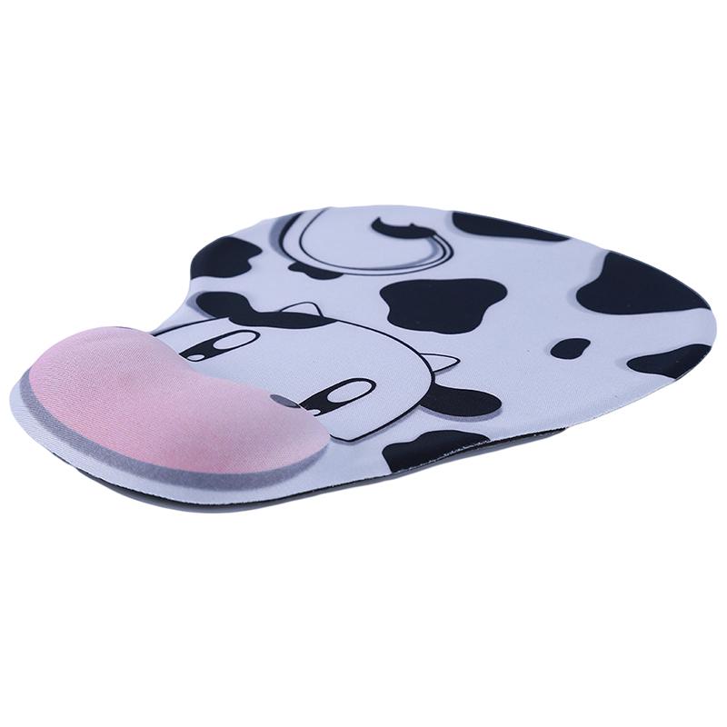 Mouse Pad Cows Silicone Wristband Super Soft Pad Hand Rests Cute Fresh Creative Cartoon