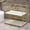 Étagère Organisateur de Salle de Bain Panier de Douche Étagère Rangement Maquillage pour double et blanc