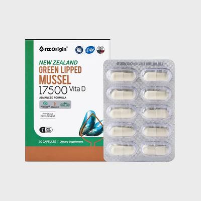 New Zealand Green Lipped Mussel 17500 Vitamin D (30 Capsules)